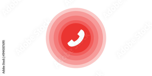 Answer and decline phone call buttons. Phone call. Telephone sign. Accept call and decline phone icons. vector