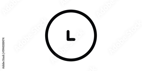 Clock line icon, time symbol. Editable stroke. simple illustration mobile concept app line icon and web design. Editable stroke. Design template vector