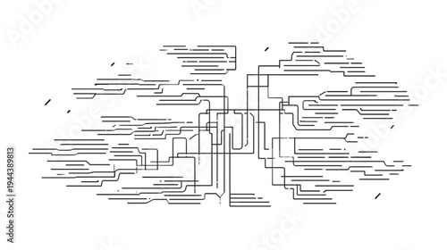 A futuristic 3D vector illustration of books featuring digital circuit board patterns and tech line art concepts on a clean white background