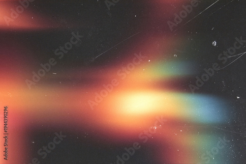 Принти на полотні light leak overlay effect with scratch dust and motion blur light,retro film noi