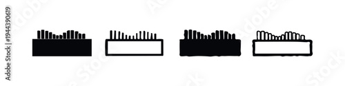 Computer Network RJ45 Plug Connector Icon Set