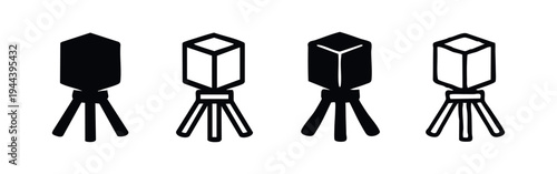 Preserved Food Canning Jars Icon Set - Outline and Silhouette Vector Collection