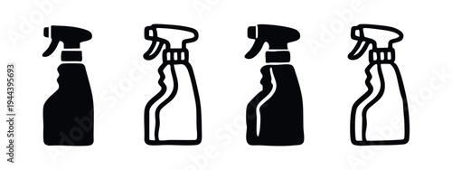 Classic Scallop Shell Icon Set. Decorative Seashell Vector Graphics. Nautical Beach Themed Illustration