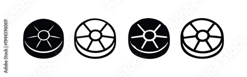 Hand-Drawn Battery Icons Set for Power and Energy Indicators