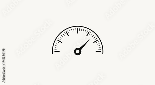 Speedometer Icon, Gauge Meter, Performance Indicator, Speed Limit, Measurement Tool, Progress Bar