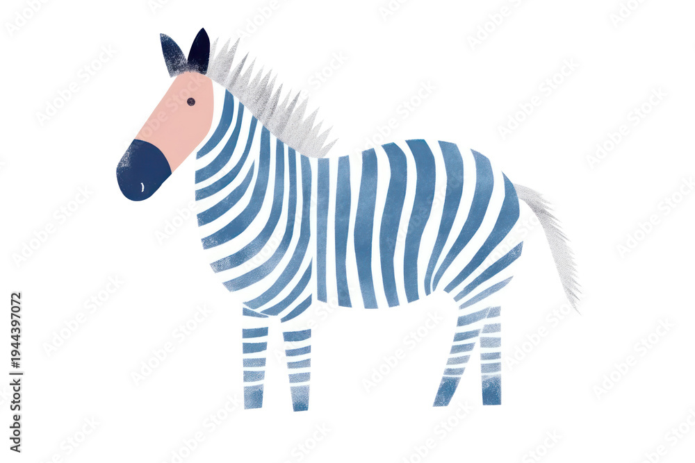Obraz premium PNG Zebra wildlife animal mammal.