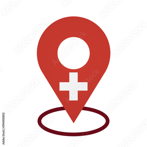 Switzerland Flag Map Pin Location Icon Vector Set