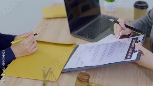 Business and lawyers discussing contract papers  Consultation and legal concepts, lawyers, 
