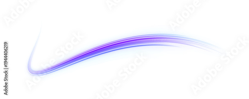 Neon ribbons intertwine forming abstract wave patterns. Motion lines create dynamic energy flow. Ideal for futuristic, digital, or cyber visuals. PNG