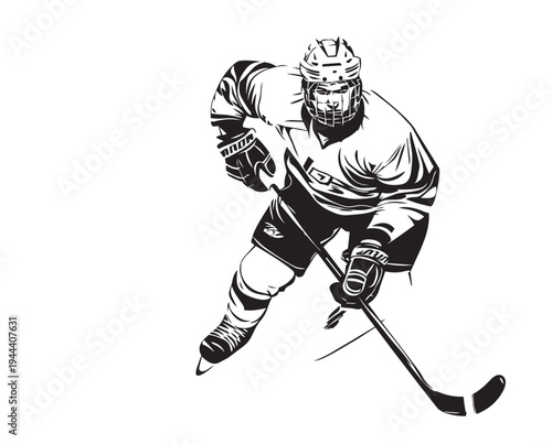 hockey player vector