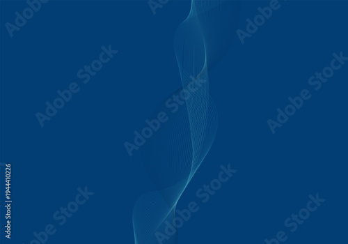 Vector abstract wavy lines, smoothly flowing, dynamic gradient, for the concept of modernity, innovation, technology, digital technology, science, music.