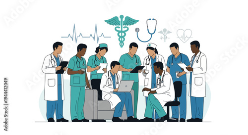 Medical professionals in a hospital setting.