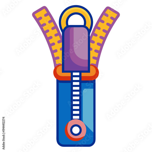 Colorful Zipper with Measuring Tape Elements