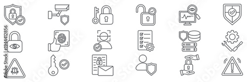 security icon set vector illustration concept