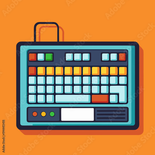 Vintage Electronic Keyboard for Music Production