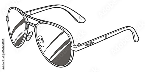 Aviator sunglasses with dark lenses eyewear fashion