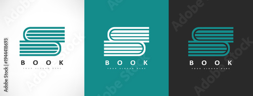 Book logo vector. Education design