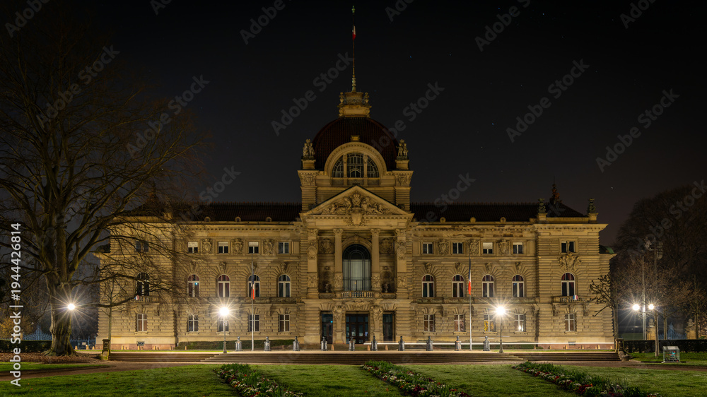 Obraz premium A beautiful night in Strasbourg in France on March 8st 2026