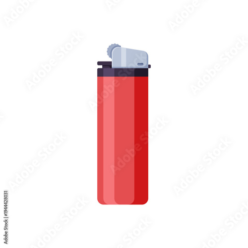 red lighter isolated on white