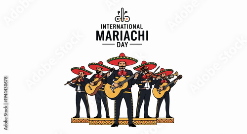 Festive musicians in traditional attire play instruments on a decorated stage