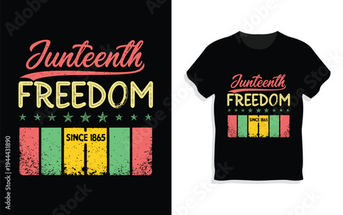 Creative Juneteenth National Independence Day T-Shirt Design Bundle.