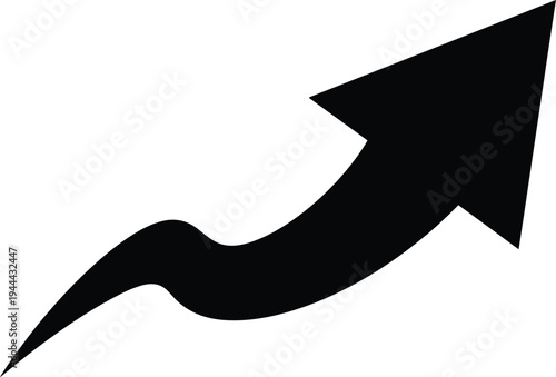 Black arrow icon vector