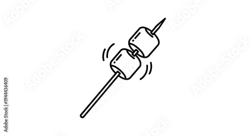 Marshmallows on a Stick, Roasting, Sweet Treat, Camping Food, Outdoor Cooking