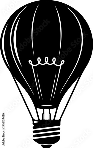 Lightbulb Filament Shaped Like Hot Air