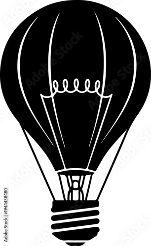 Lightbulb Filament Shaped Like Hot Air