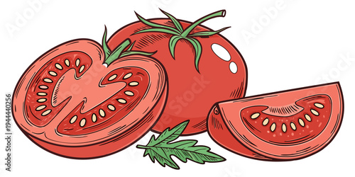 Colorful of tomatoes food vegetables fruit