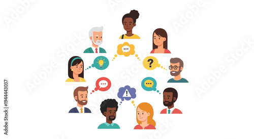 Diverse Team Communication & Collaboration - Idea Exchange, Problem Solving & Discussion Network