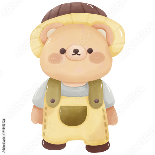 little boy with a bear