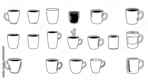 coffee, cup, mug, espresso, latte, cappuccino, mocha, americano, macchiato, beverage, drink, caffeine, cafe, barista, hot, steam, steaming, aroma, breakfast, morning, silhouette, black, shadow, outlin