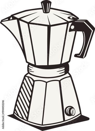 coffee maker on white background