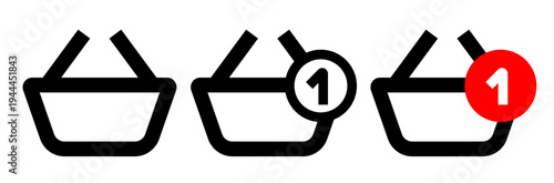 Shopping cart. Add to cart icon. Vector icon set.