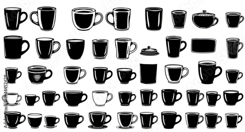 coffee, cup, mug, espresso, latte, cappuccino, americano, mocha, macchiato, beverage, drink, caffeine, cafe, barista, hot, steam, steaming, aroma, morning, breakfast, silhouette, black, shadow, outlin