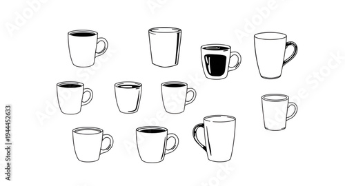 coffee, cup, mug, espresso, latte, cappuccino, americano, mocha, macchiato, beverage, drink, caffeine, cafe, barista, hot, steam, steaming, aroma, morning, breakfast, silhouette, black, shadow, outlin