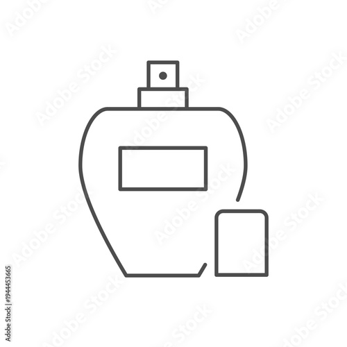 Perfume bottle line outline icon
