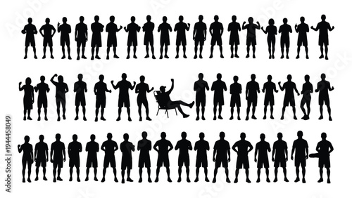 A comprehensive analysis of human silhouettes in various poses and actions