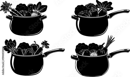 Fresh vegetables seamless pattern. Vegetarian healthy farm organic food background. Contour vector drawing
