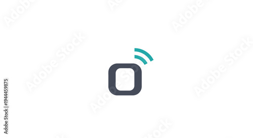 Bluetooth Icon with Signal Waves Emitted.