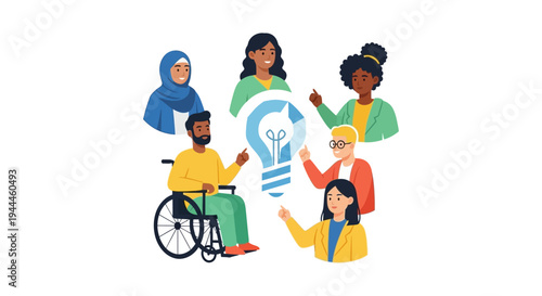 Empowering Diversity: Collaborative Team Generating New Ideas