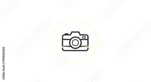 Camera Icon Graphic Design Element.
