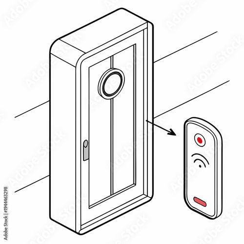 A smart lock with a remote control