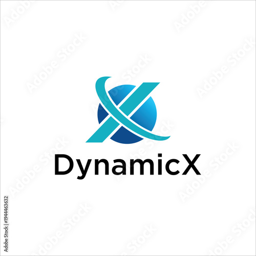 Dynamic X Logo Vector Icon Abstract Technology Modern Business Symbol