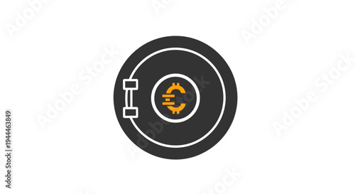 Cassette Tape with Yellow Label and Buttons.