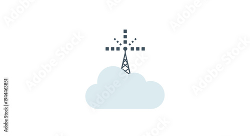 Cellular Tower Signal Transmission Network.