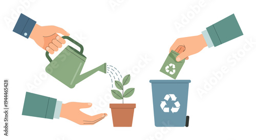 Sustainable Practices: Nurturing Growth and Responsible Recycling for a Greener Future