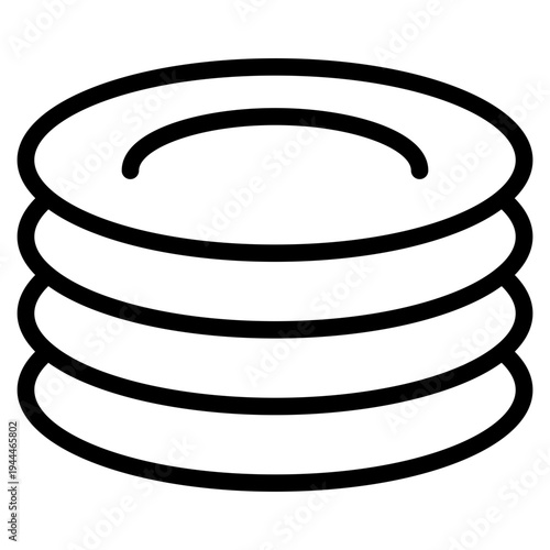 Plate icon vector illustration.