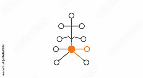 Molecular Structure Diagram with Central Atom.
